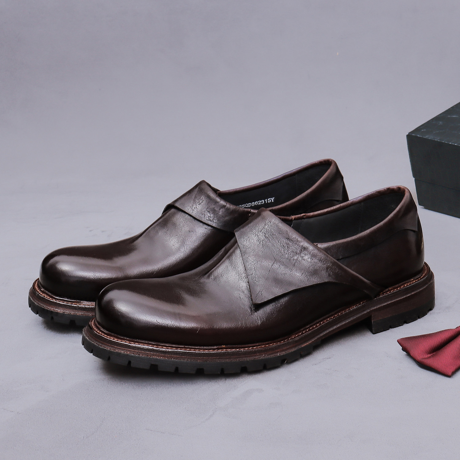 Monk Strap Shoe - Lüks Erkek Hakiki Deri Tokalı Ayakkabılar