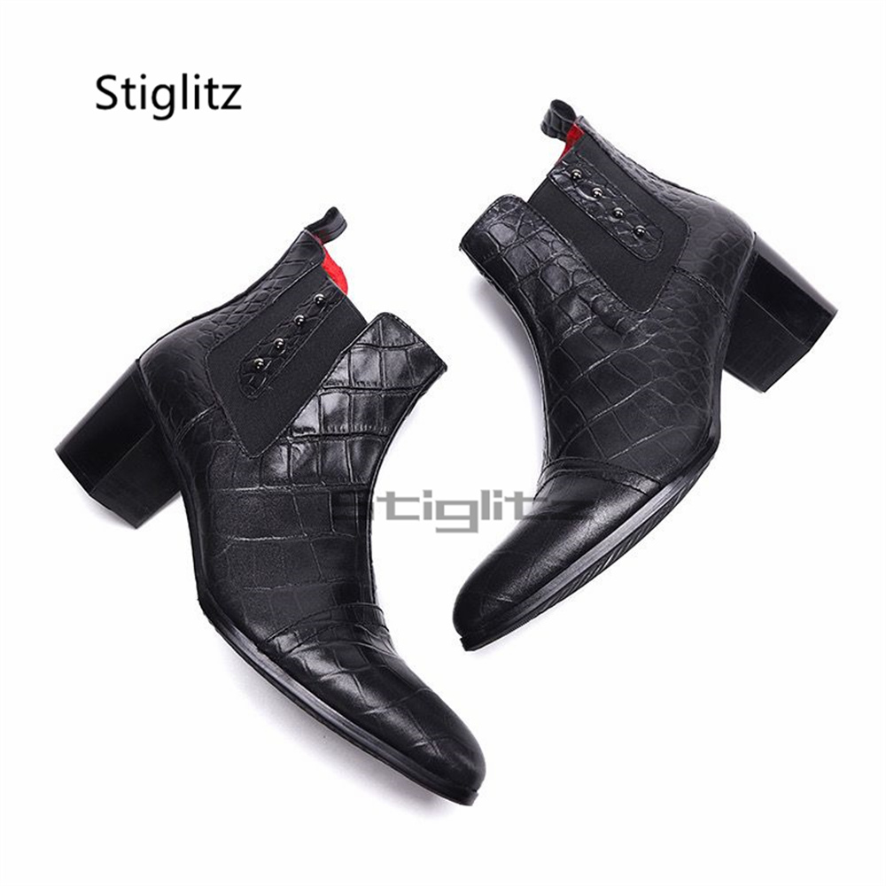 Men Shoes Size 11 - Retro Yüksek Topuklu Chelsea Botlar Erkekler