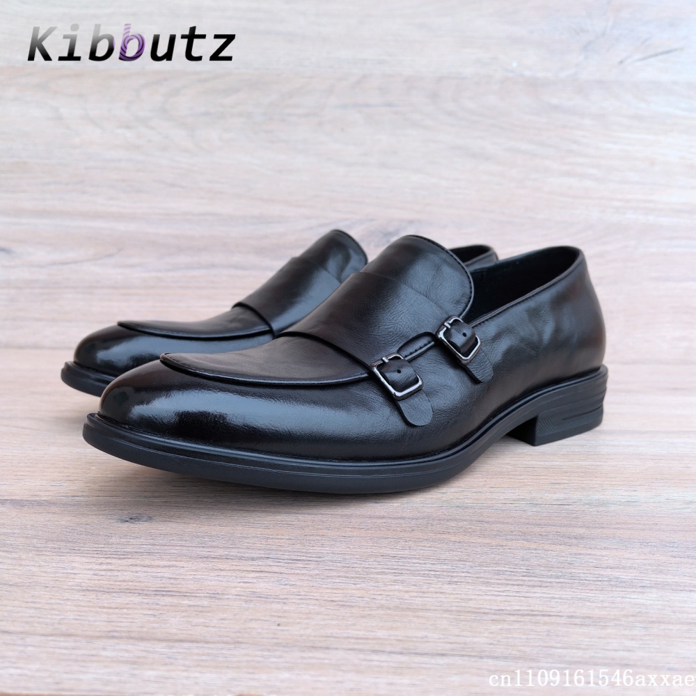 Monk Strap Shoe - Sokak Stili Erkekler İçin Alçak Bilekli