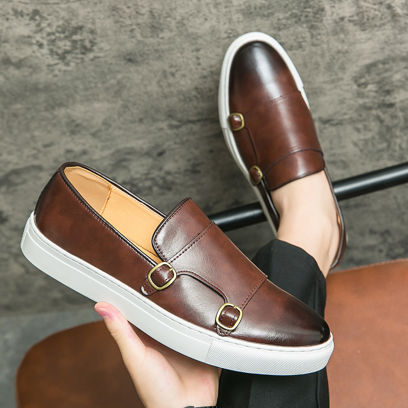 Monk Strap Shoe - Erkekler için Tasarımcı Yeni Ayakkabı Deri
