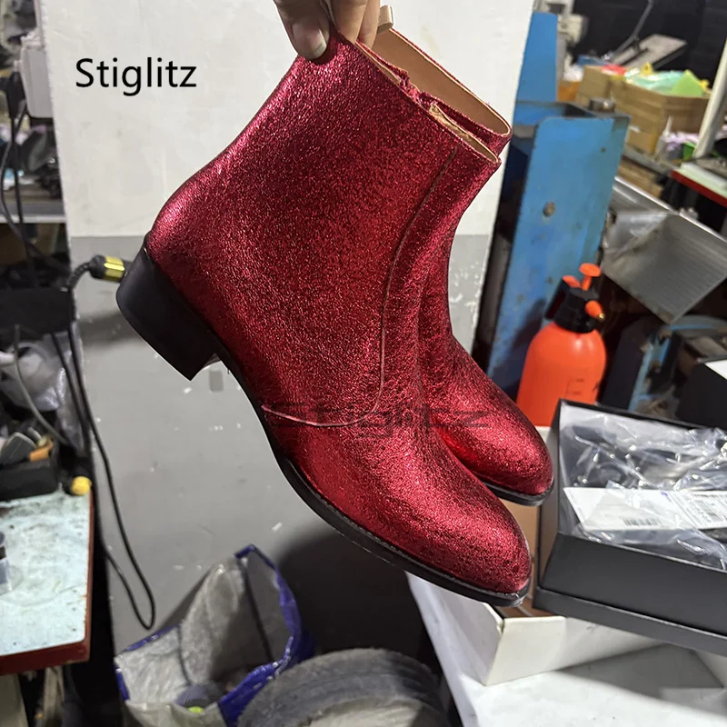 Kırmızı Hakiki Deri Chelsea Çi - Men Shoes Size 11 incelemesi ve fiyatı