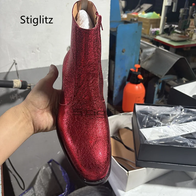 Kırmızı Hakiki Deri Chelsea Çi - Men Shoes Size 11 incelemesi ve fiyatı