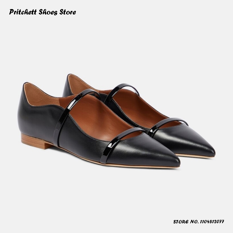 Kadın Çift Bantlı Deri Bale Ba - Men Shoes Size incelemesi ve fiyatı