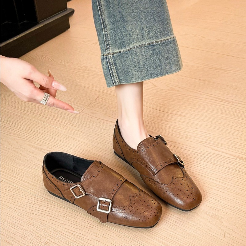Retro kadın ayakkabıları zarif - Monk Strap Shoe incelemesi ve fiyatı