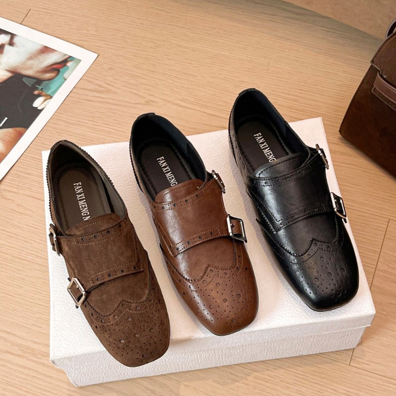 Retro kadın ayakkabıları zarif - Monk Strap Shoe incelemesi ve fiyatı