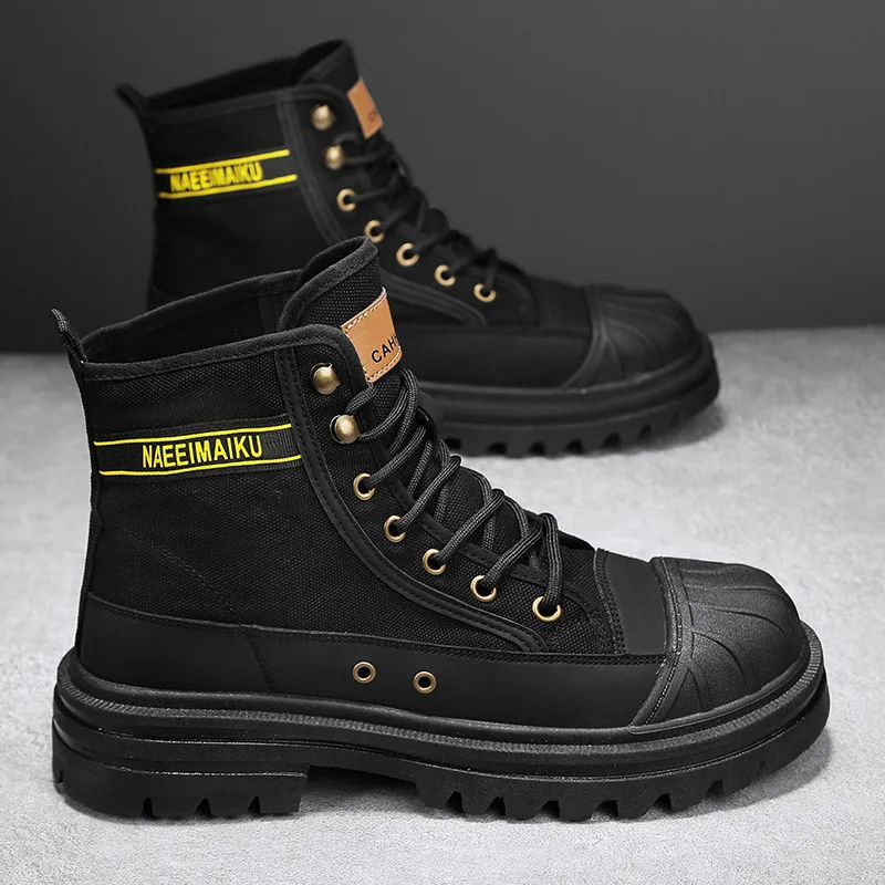 Erkek Kanvas Botları Moda Yüks - Men'S Shoes Dress Casual incelemesi ve fiyatı