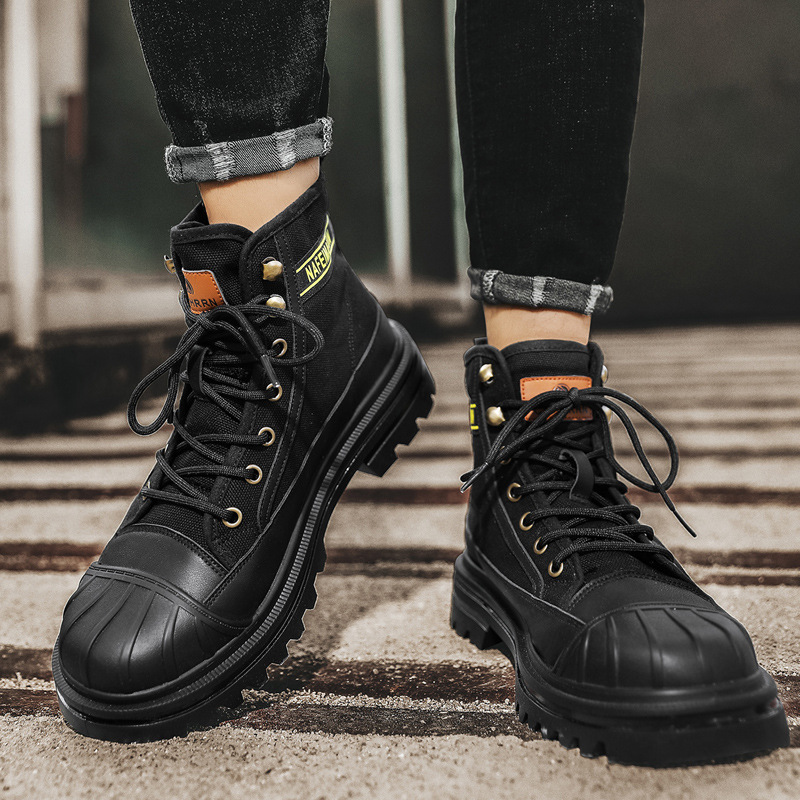 Erkek Kanvas Botları Moda Yüks - Men'S Shoes Dress Casual incelemesi ve fiyatı