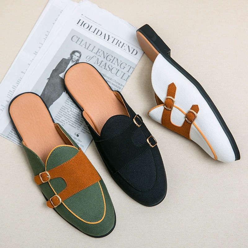 Adam için tuval katır yarım ay - Monk Strap Shoe incelemesi ve fiyatı