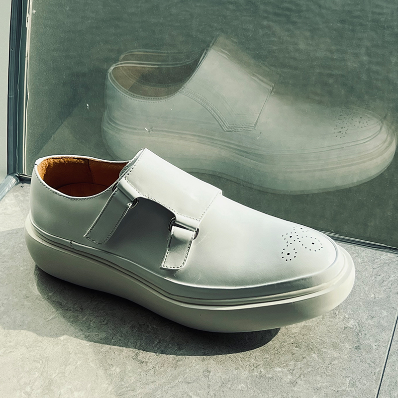 Minimalist Tasarımcı Beyaz Der - Monk Strap Shoe incelemesi ve fiyatı